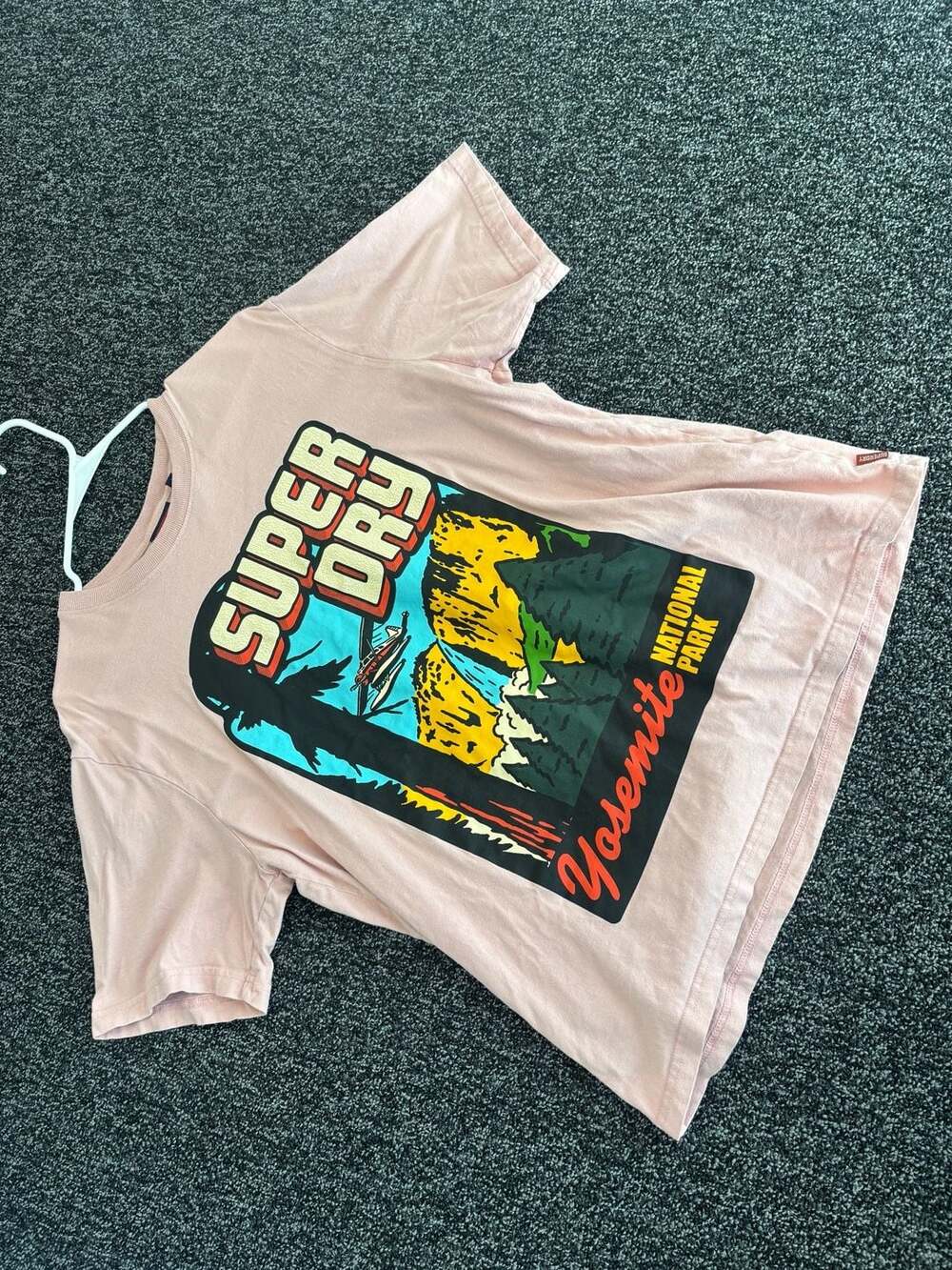 Superdry Yosemite National Park Graphic T-Shirt Pink Size L